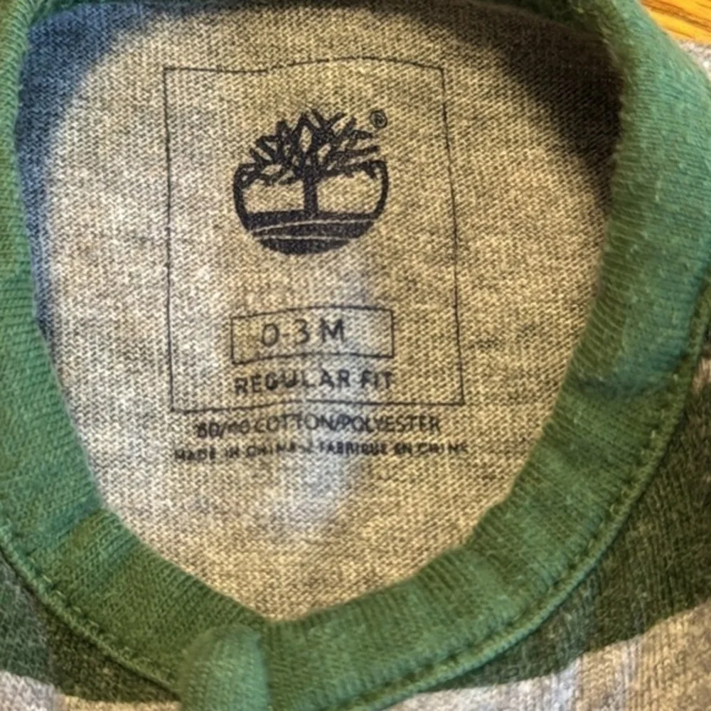 Timberland one piece footie sleeper‎ size 0-3 months